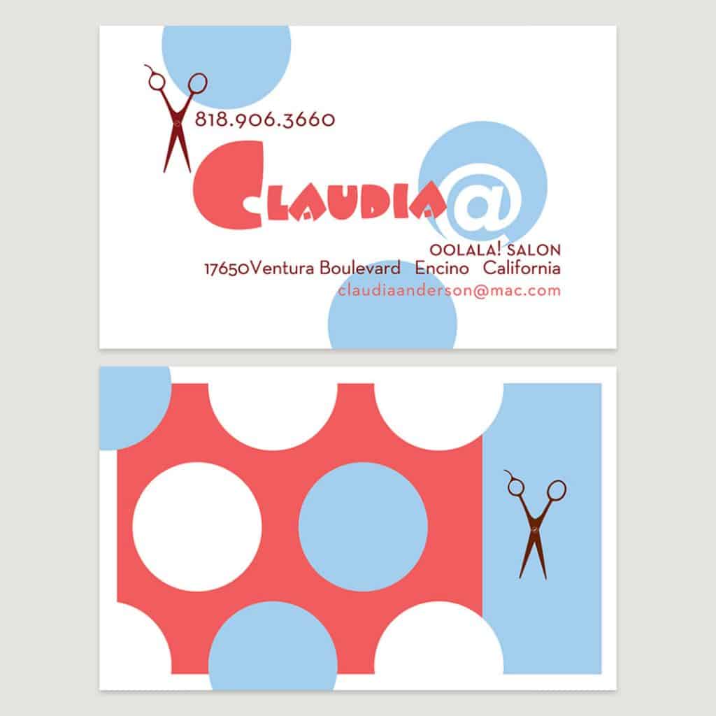 Claudia hair dresser business card design by DIG53